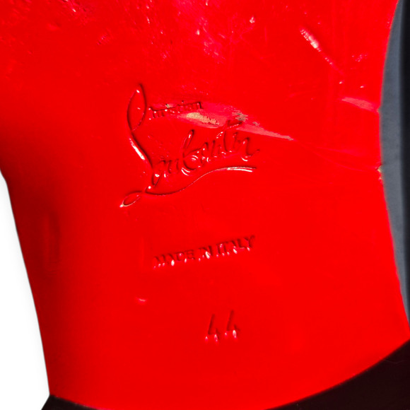 Christian Louboutin Danny Flex Blue Navy Suede Loafers - Picture 7 of 11